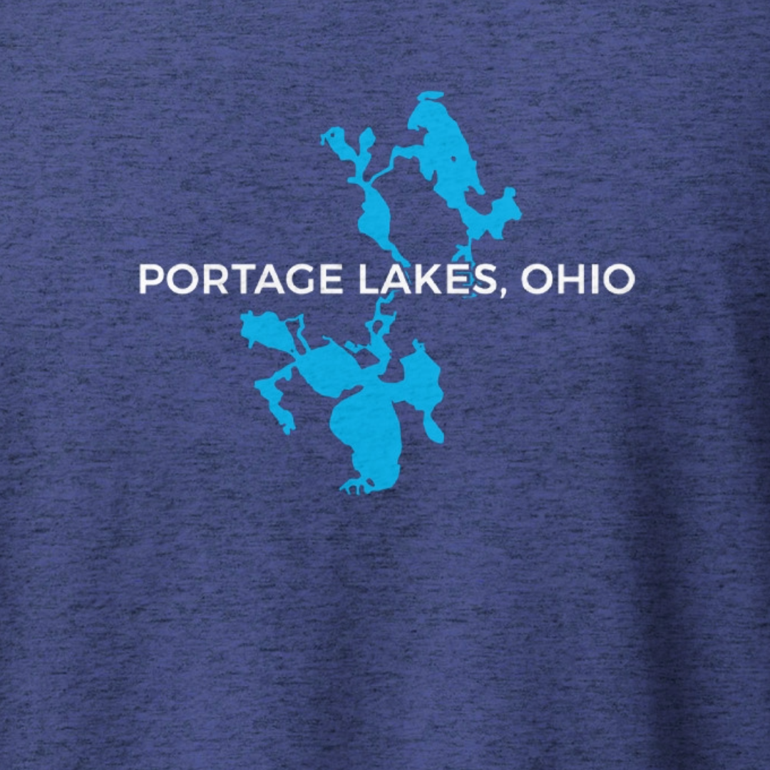 Slow Down Front + Portage Lakes Map on Back
