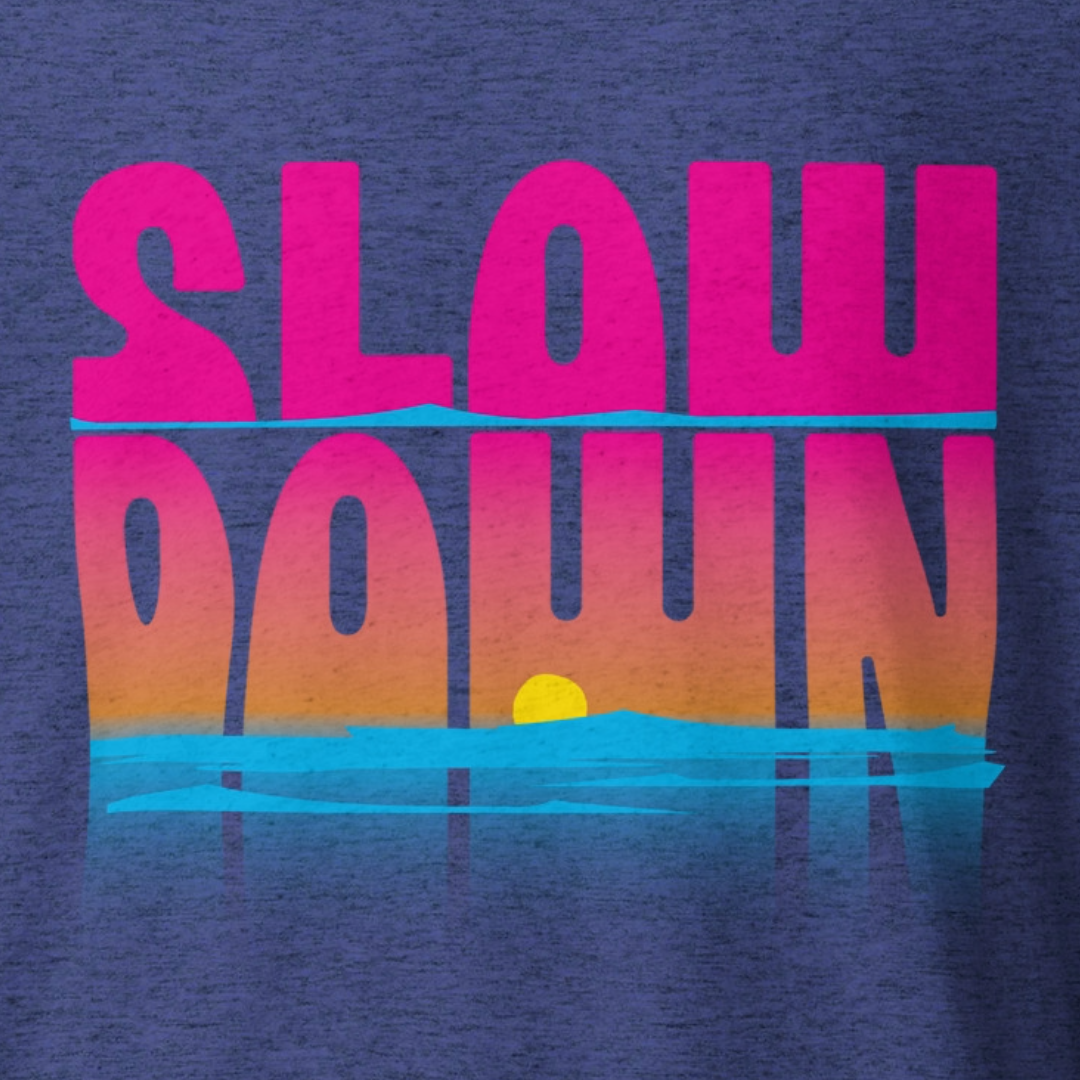 Slow Down Front + Portage Lakes Map on Back