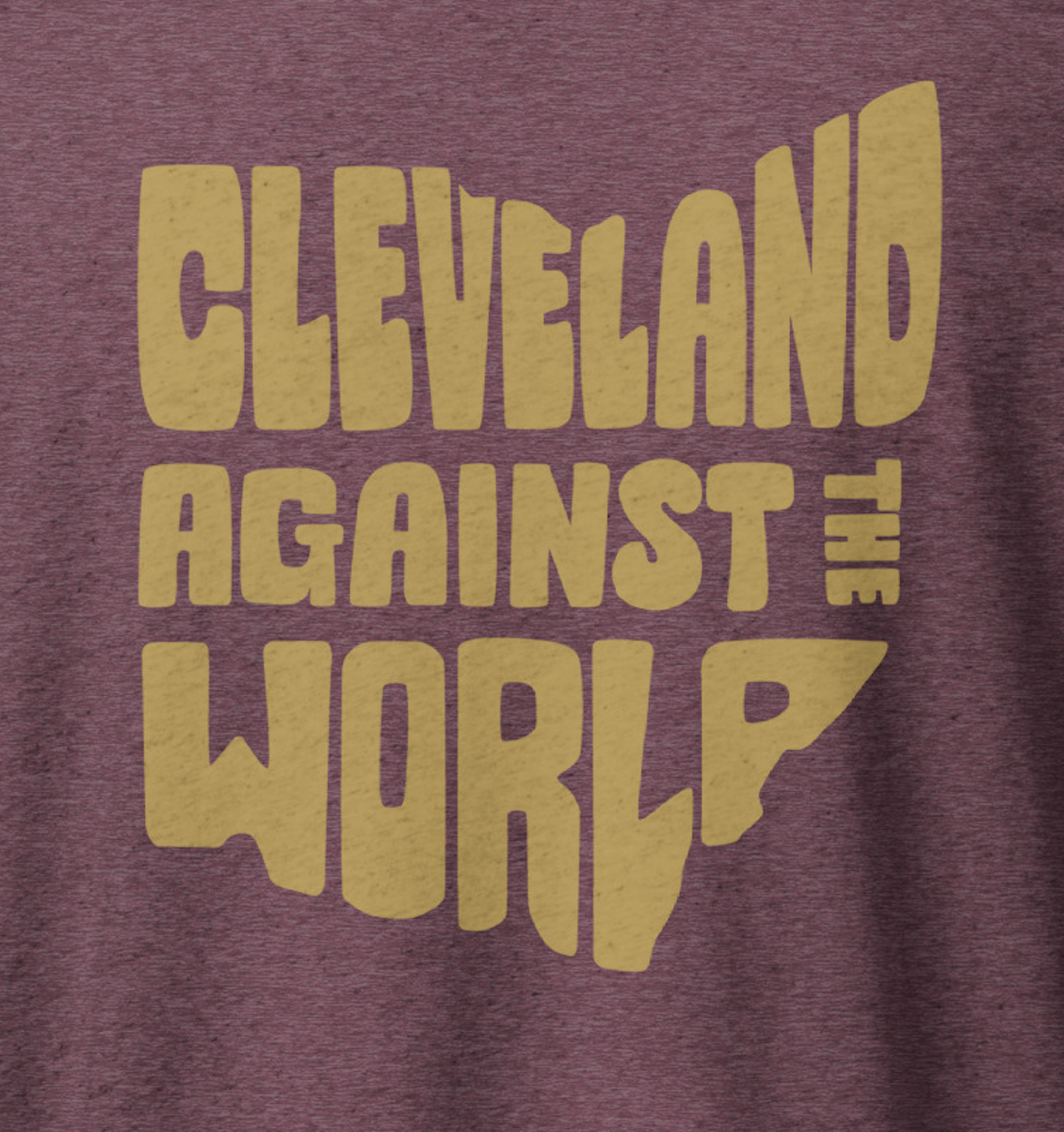 "Cleveland Against the World" Basketball T-shirt + Large Sword on Back