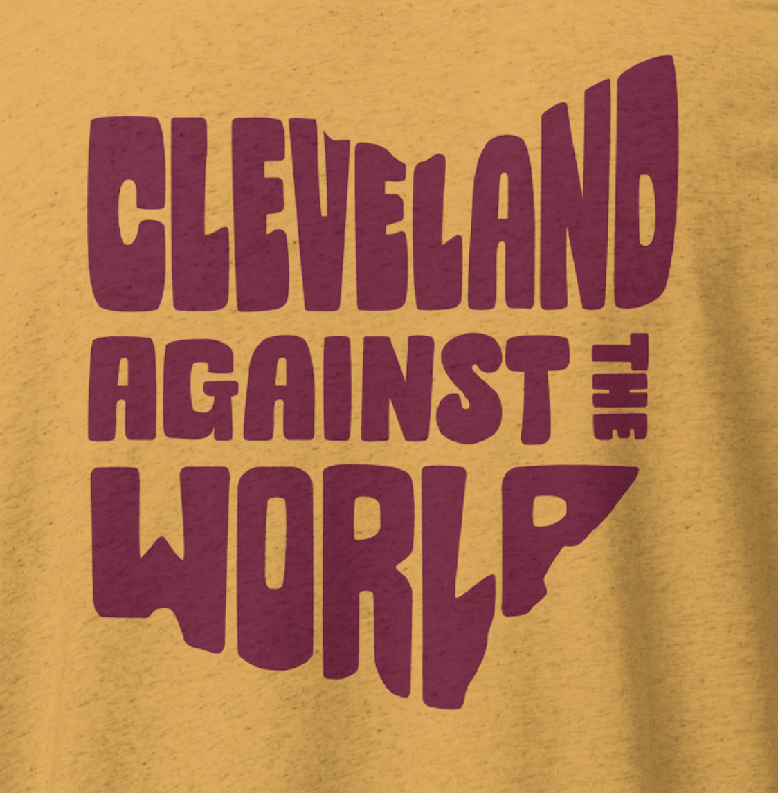 "Cleveland Against the World" Basketball T-shirt + Large Sword on Back