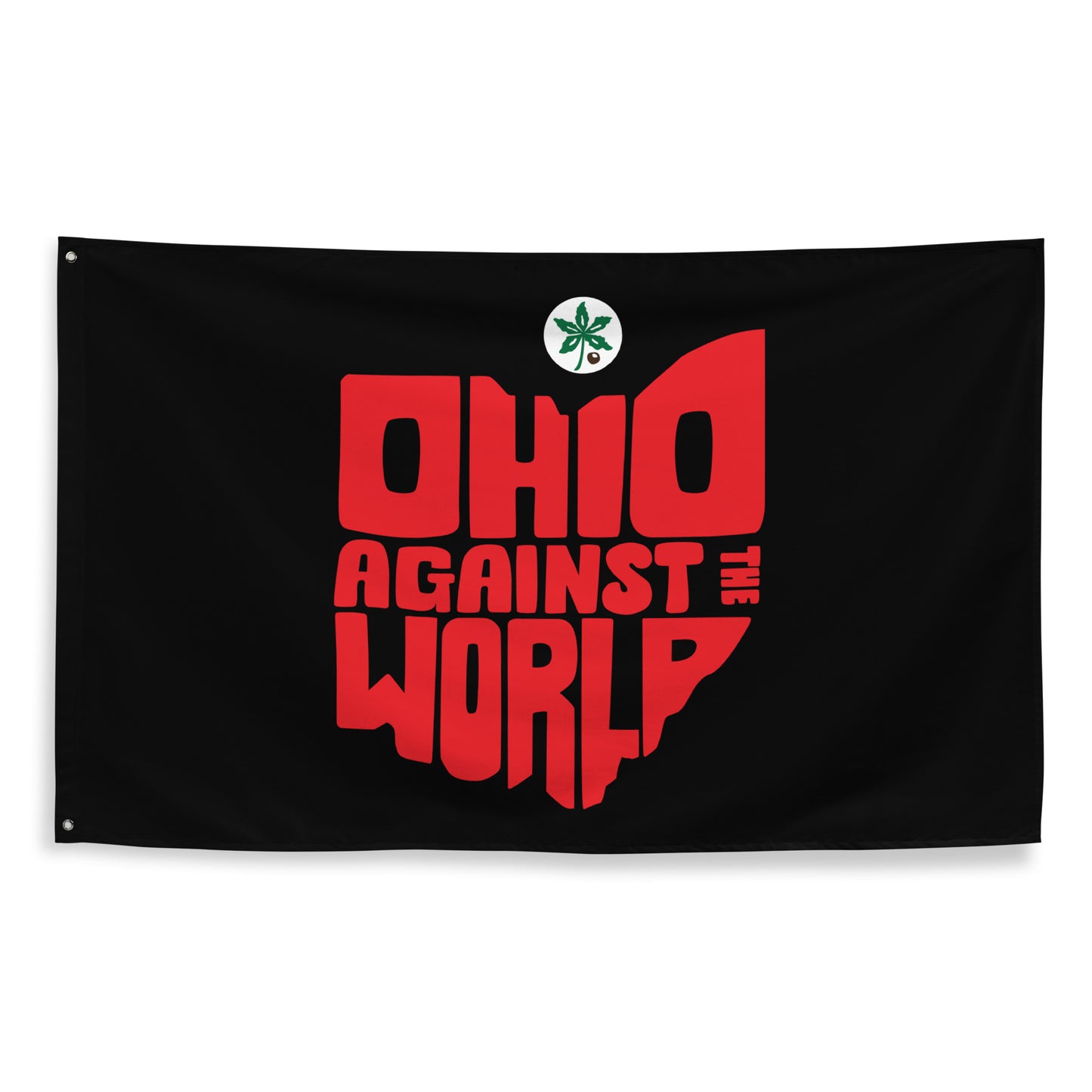 "Ohio Against the World" Flag Black Horizontal