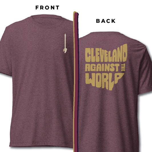 Sword T-shirt + "Cleveland Against the World" Basketball on Back