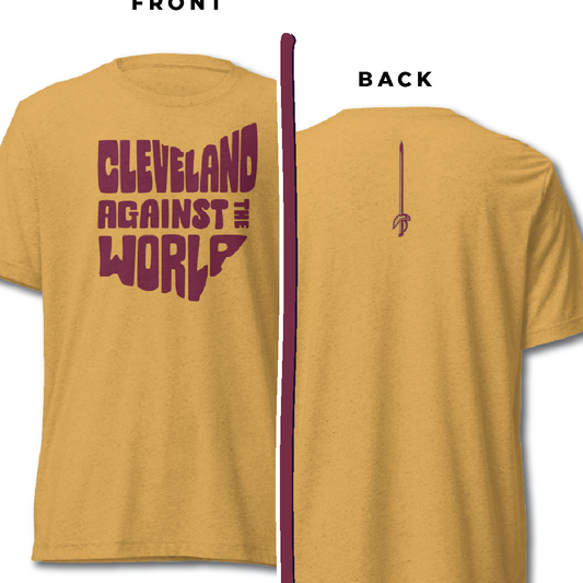 "Cleveland Against the World" Basketball T-shirt + Sword on Back