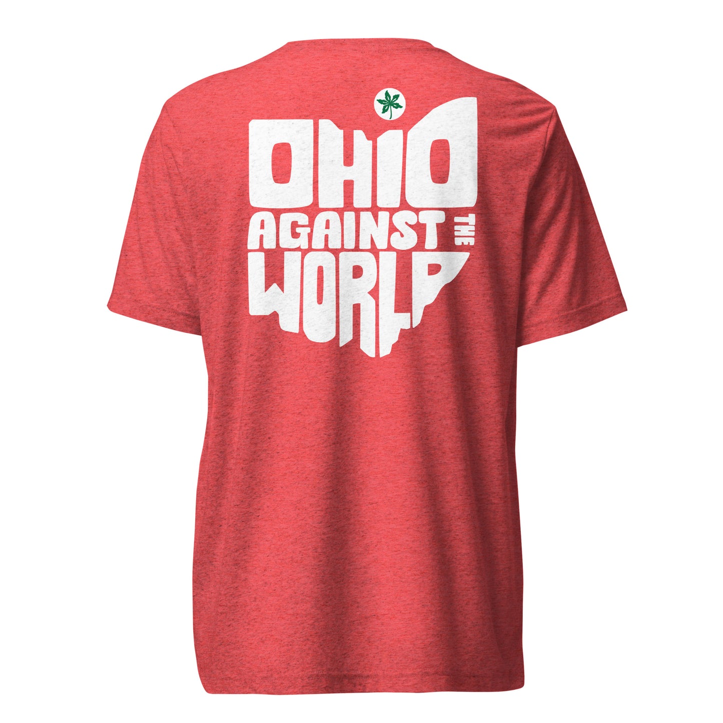 OSU Sticker T-shirt + "Ohio Against the World" on Back