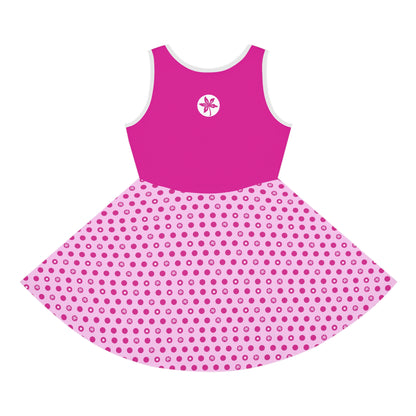 OSU Gameday Youth Pink Polka Dot Sundress