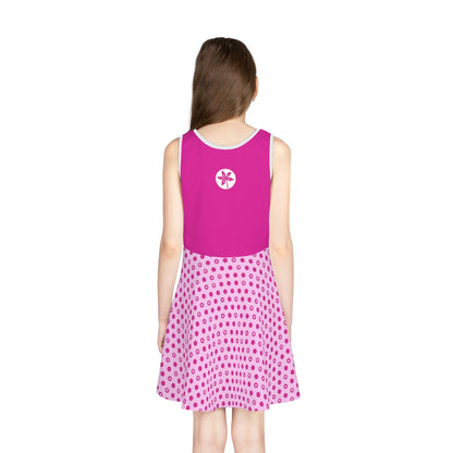 OSU Gameday Youth Pink Polka Dot Sundress