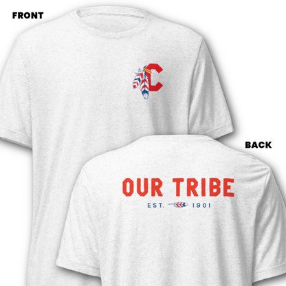 C feathers + "Our Tribe" on Back