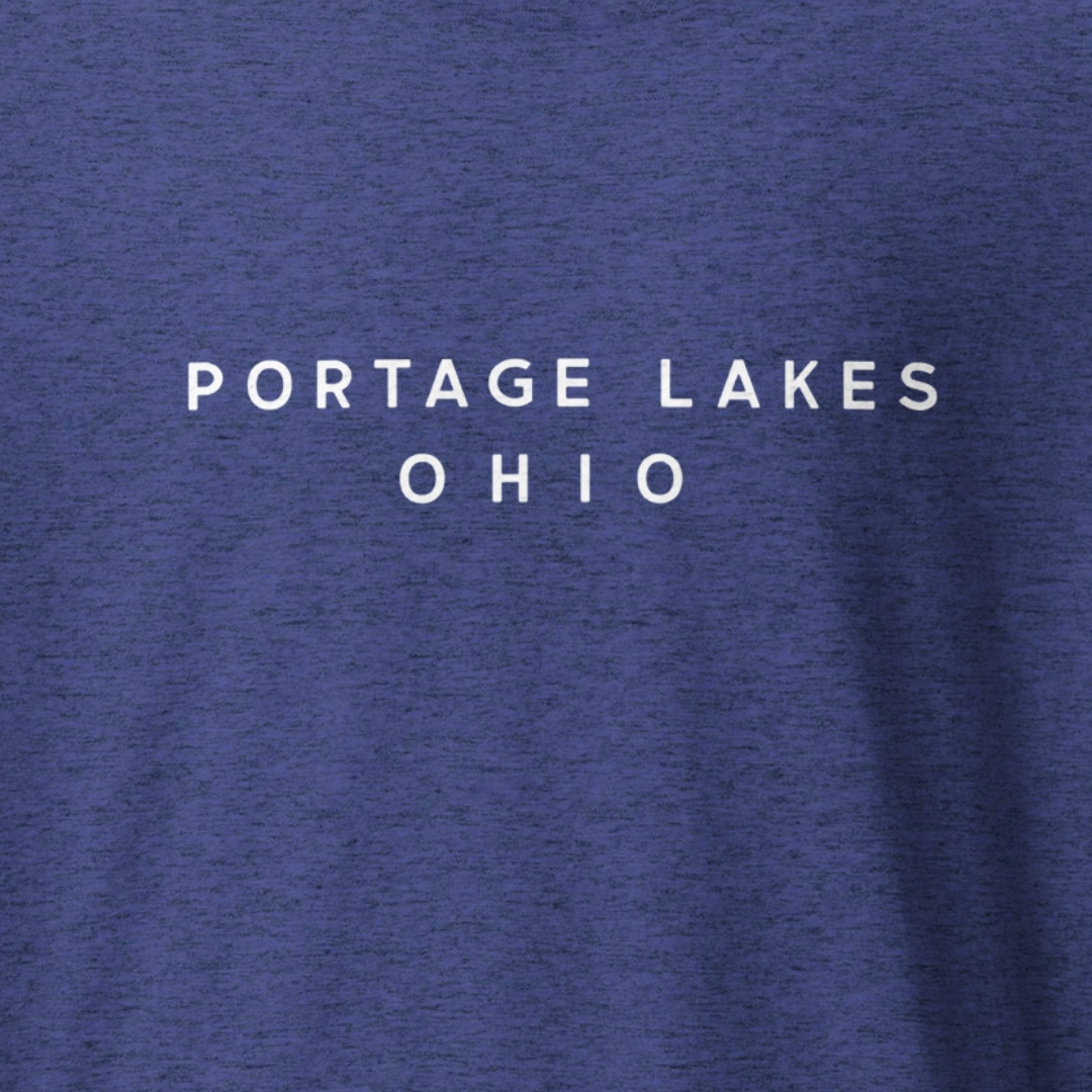 Portage Lakes Ohio + Lakes with Names on Back