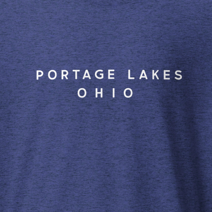 Portage Lakes Ohio + Lakes with Names on Back