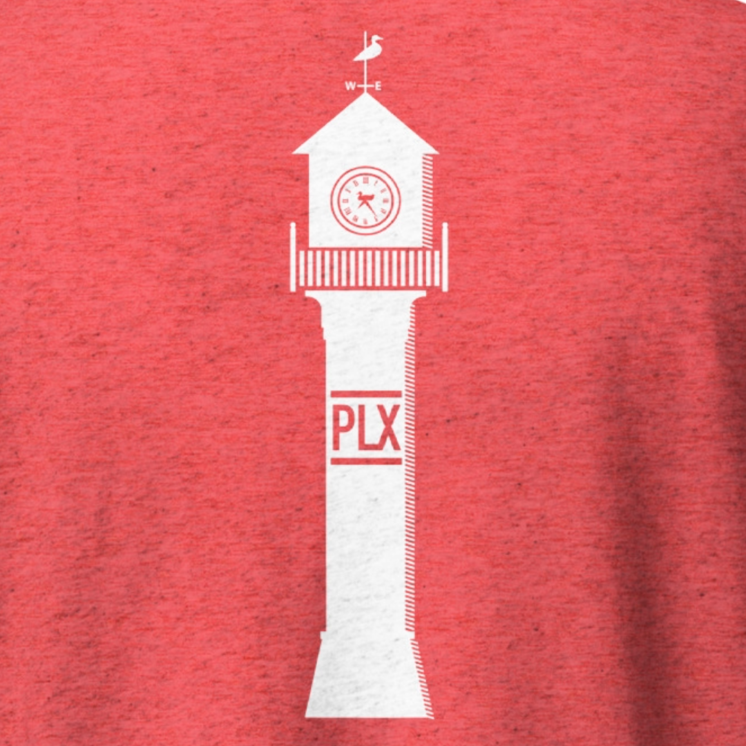 PLX Map T-shirt + Clock Tower on Back