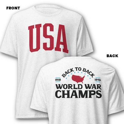 Back to Back World War Champs (Front & Back Print)