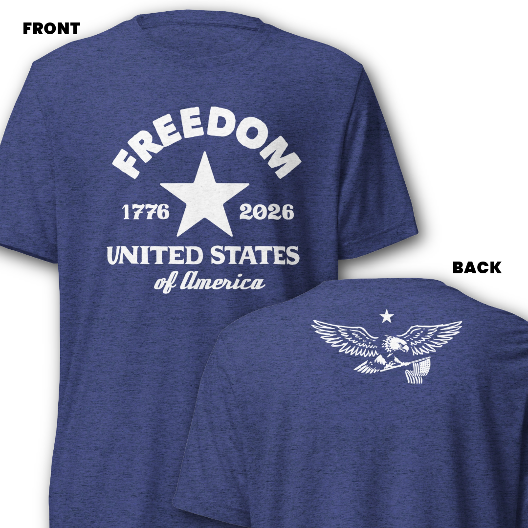 Freedom 1776–2026 T-Shirt (Front & Back Print)
