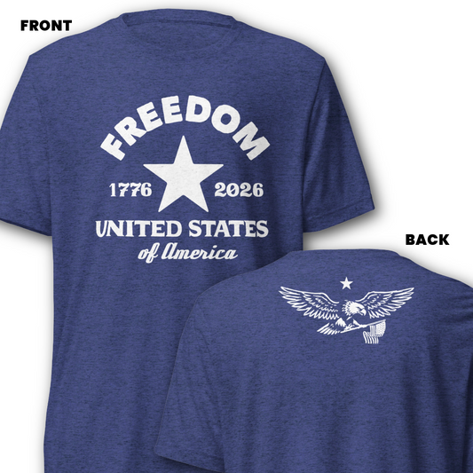 Freedom 1776–2026 T-Shirt (Front & Back Print)