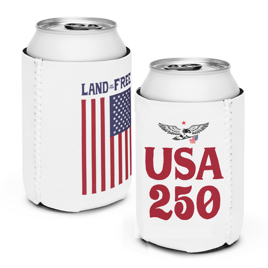 USA250 Flag Koozie (Front & Back Print)