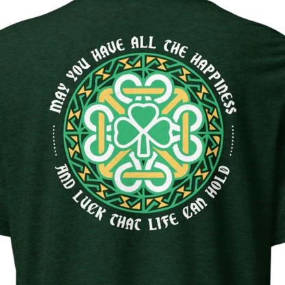 Cheers T‑Shirt + Celtic Design Back Print