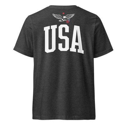 Freedom 1776–2026 United States of America V-Neck T-Shirt (Front & Back Print)